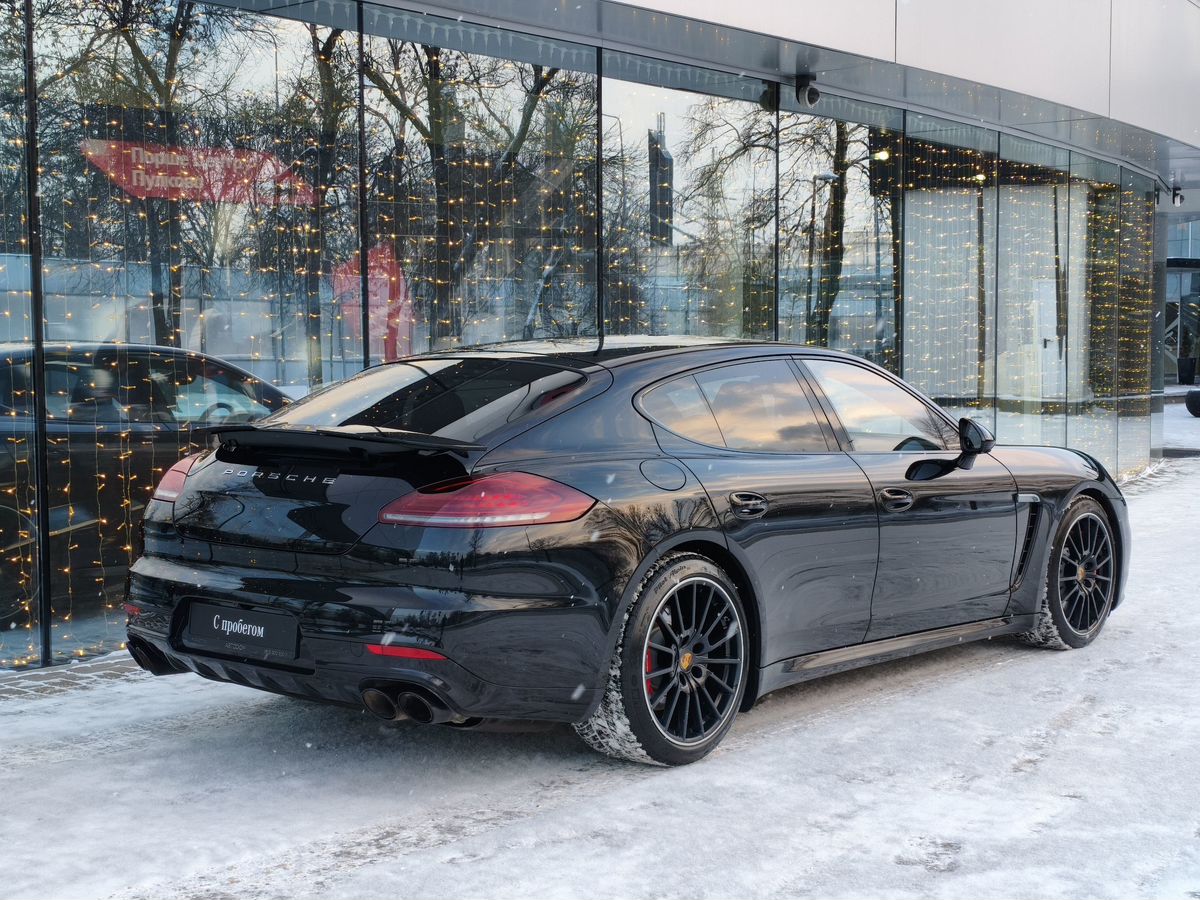 Автомобиль Porsche Panamera I [рестайлинг] GTS 4.8 AMT 4WD (440 л.с.) Panamera GTS Чёрный 2015 с пробегом 89 855 км