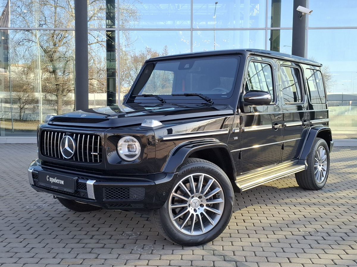Автомобиль Mercedes-Benz G-Класс III поколение (W463) 500 4.0 AT 4Matic (422 л.с.) Base Чёрный 2021 с пробегом 55 814 км