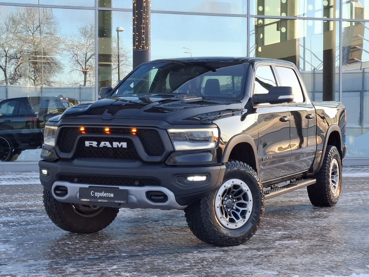 Автомобиль RAM 1500 V поколение 5.7 AT 4WD (395 л.с.) Rebel Чёрный 2022 с пробегом 34 041 км