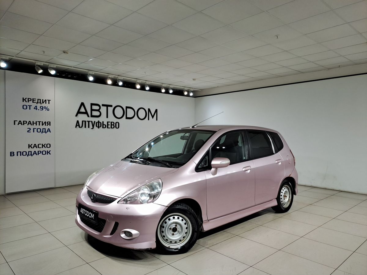 Автомобиль Honda Jazz I [рестайлинг] 1.3 CVT (83 л.с.) Elegance Розовый 2008 с пробегом 191 312 км
