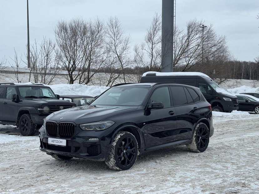 Автомобиль BMW X5 IV поколение (G05) 3.0 AT 4WD (340 л.с.) M Sport Чёрный 2021 с пробегом 98 574 км
