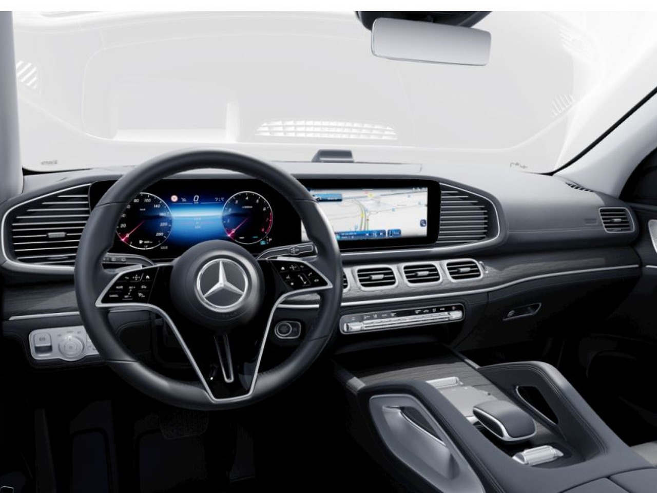 Автомобиль Mercedes-Benz GLE II (V167) [рестайлинг] 450 3.0 AT 4Matic (381 л.с.) Base Серый 2025 