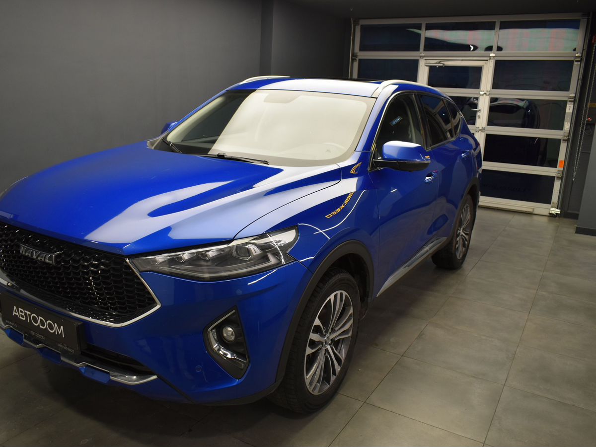 Haval F7 I поколение 1.5 AMT 4WD (150 л.с.) Premium (2019-2020) Синий 2021 с пробегом 109 760 км