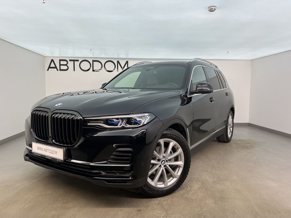 Автомобиль BMW X7 I поколение (G07) 3.0 AT 4WD (340 л.с.) Exclusive Чёрный 2021 с пробегом 36 700 км