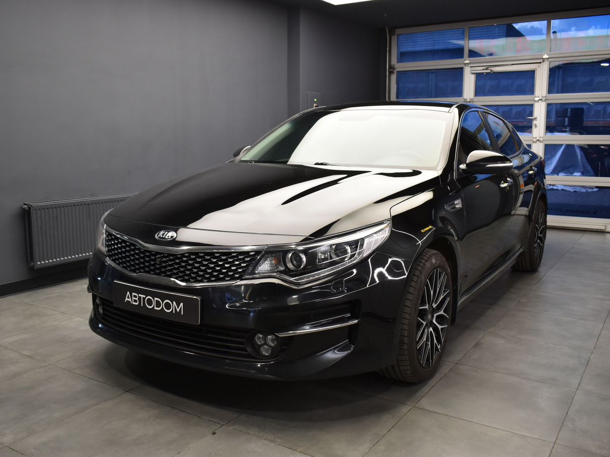 Kia Optima IV поколение 2.4 AT (188 л.с.) Luxe 2018 FWC Чёрный 2018 с пробегом 106 000 км