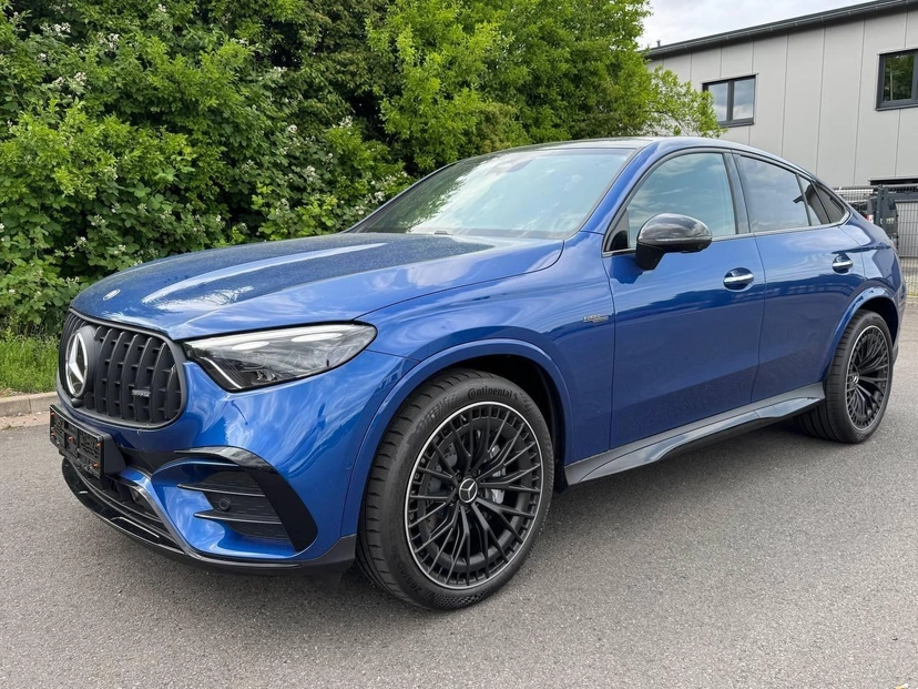 Автомобиль Mercedes-Benz GLC coupe AMG II поколение (C254) 2.0 AT 4WD (421 л.с.) Base Синий 2025