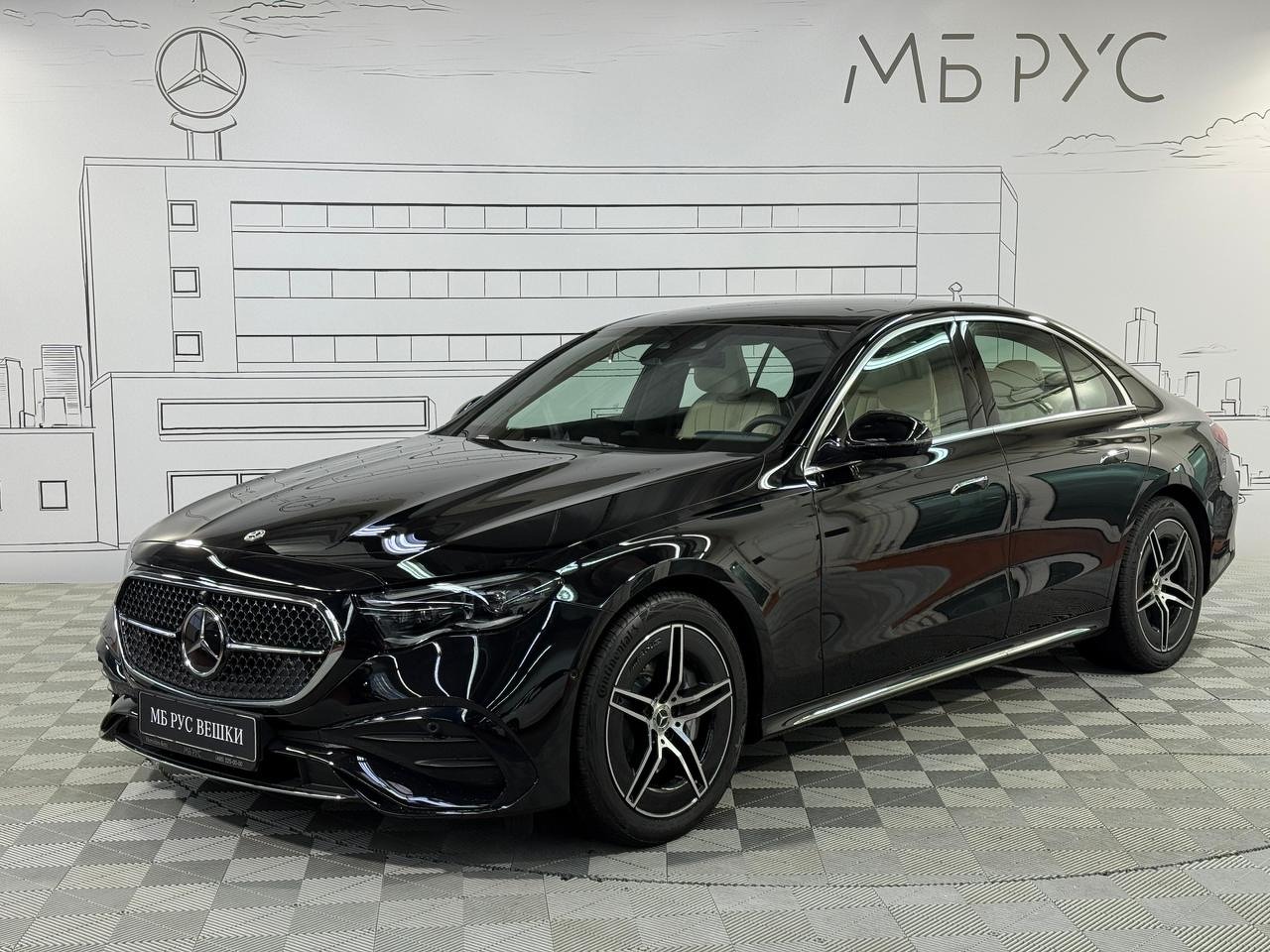 Автомобиль Mercedes-Benz E-Класс VI поколение (W214/S214) 2.0 AT 4Matic (258 л.с.) AMG Line Чёрный 2025 