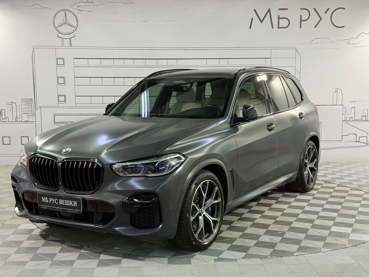 Автомобиль BMW X5 IV поколение (G05) 3.0d AT 4WD (340 л.с.) M Sport Pro Серый 2022 с пробегом 21 447 км