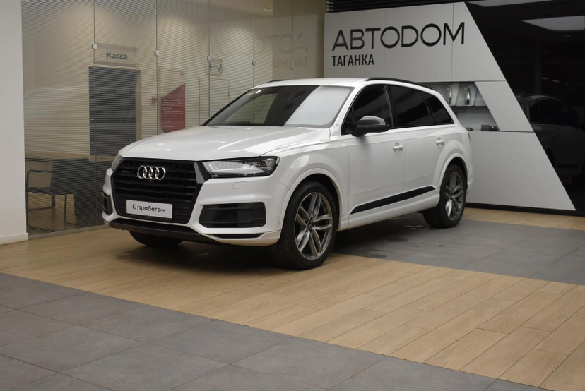 Автомобиль Audi Q7 II поколение (4M) 3.0d AT 4WD (249 л.с.) Business Белый 2019 с пробегом 99 818 км