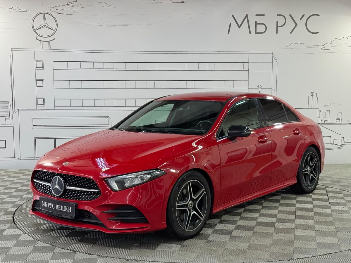 Mercedes-Benz A-Класс IV поколение (W177) 200 1.3 AMT (150 л.с.) Sport Красный 2019 с пробегом 91 510 км