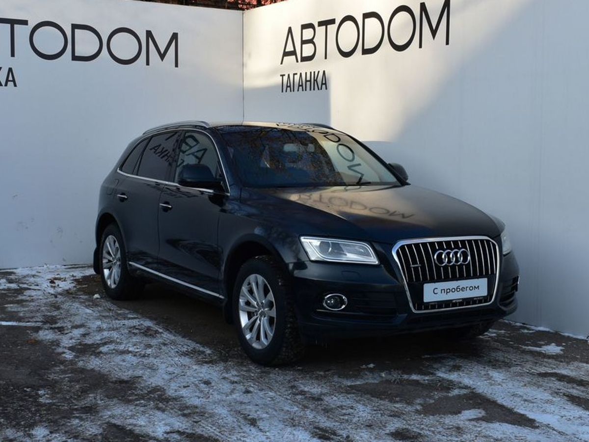 Автомобиль Audi Q5 I (8R) [рестайлинг] 2.0 AT 4WD (225 л.с.) Base Чёрный 2015 с пробегом 110 700 км