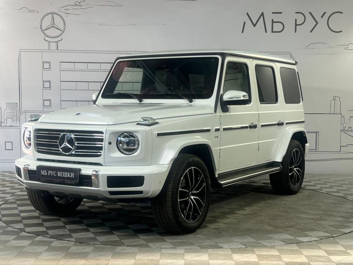 Автомобиль Mercedes-Benz G-Класс III поколение (W463) 500 4.0 AT 4Matic (422 л.с.) Base Белый 2024 с пробегом 50 км