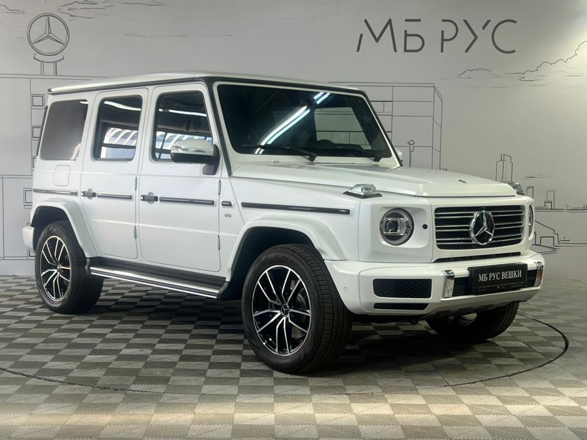 Автомобиль Mercedes-Benz G-Класс III поколение (W463) 500 4.0 AT 4Matic (422 л.с.) Base Белый 2024 с пробегом 50 км
