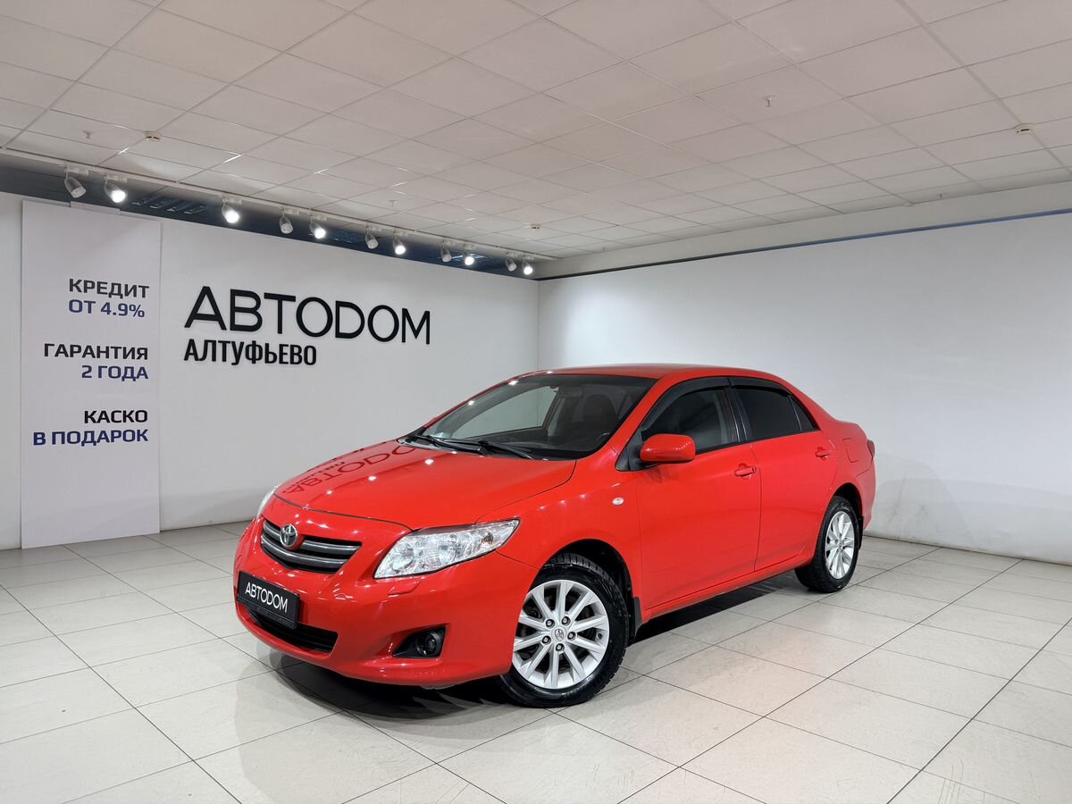 Toyota Corolla X поколение (E140/E150) 1.6 AMT (124 л.с.) Prestige Красный 2008 с пробегом 250 000 км