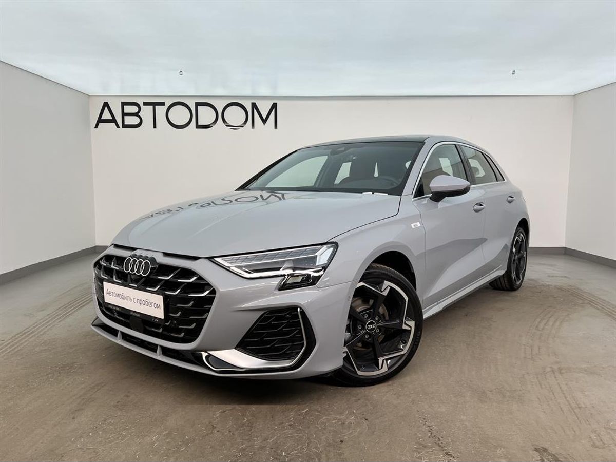 Автомобиль Audi A3 IV (8Y) [рестайлинг] 1.5 AMT (150 л.с.) S line Серый 2025 