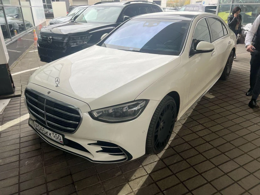 Mercedes-Benz S-Класс VII поколение (W223) 500 3.0 AT 4Matic (449 л.с.) Base Белый 2021 с пробегом 74 660 км