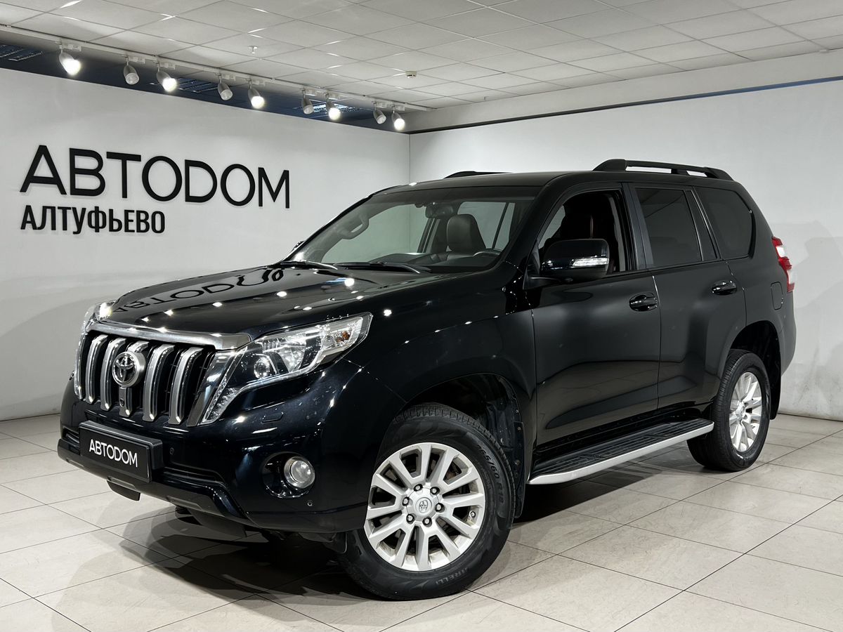 Toyota Land Cruiser Prado IV (J150) [1-й рестайлинг] 2.8d AT 4WD (5 мест) (177 л.с.) Престиж Чёрный 2017 с пробегом 232 758 км