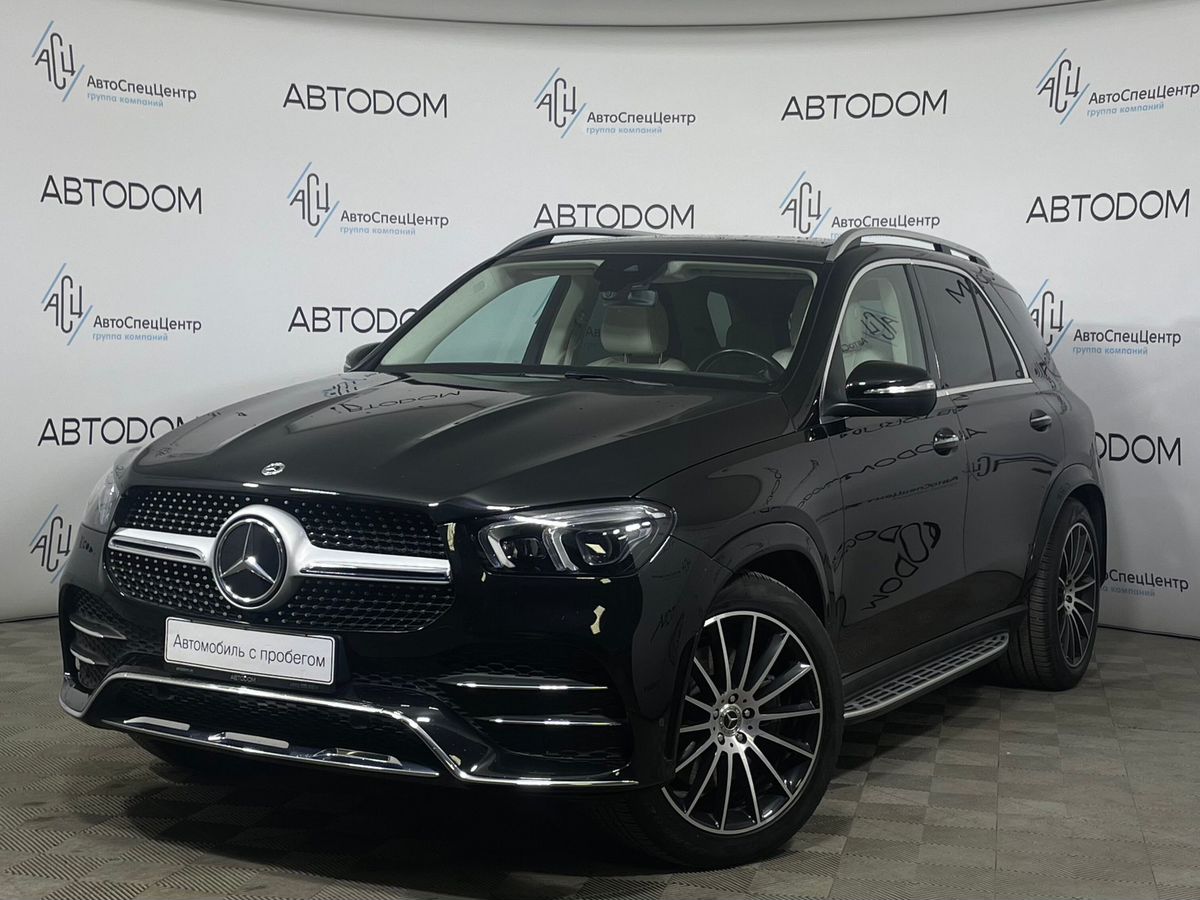 Автомобиль Mercedes-Benz GLE II поколение (V167) 450 3.0 AT 4Matic (367 л.с.) Base Чёрный 2021 с пробегом 64 045 км