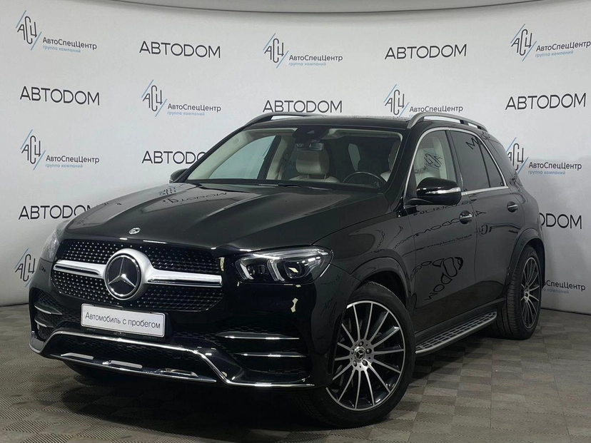 Автомобиль Mercedes-Benz GLE II поколение (V167) 450 3.0 AT 4Matic (367 л.с.) Base Чёрный 2021 с пробегом 64 045 км