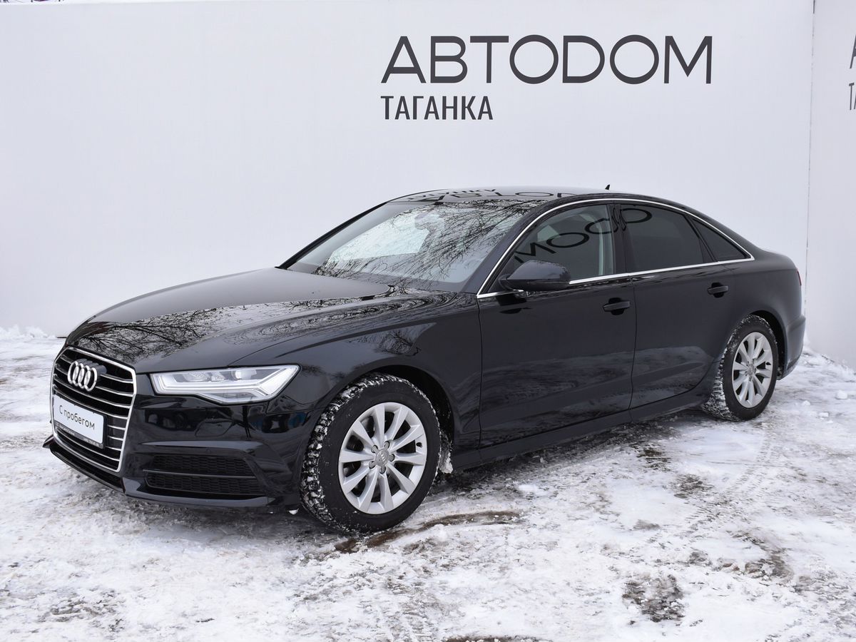 Автомобиль Audi A6 IV (C7) [рестайлинг] 1.8 AMT (190 л.с.) Advance Чёрный 2018 с пробегом 112 500 км