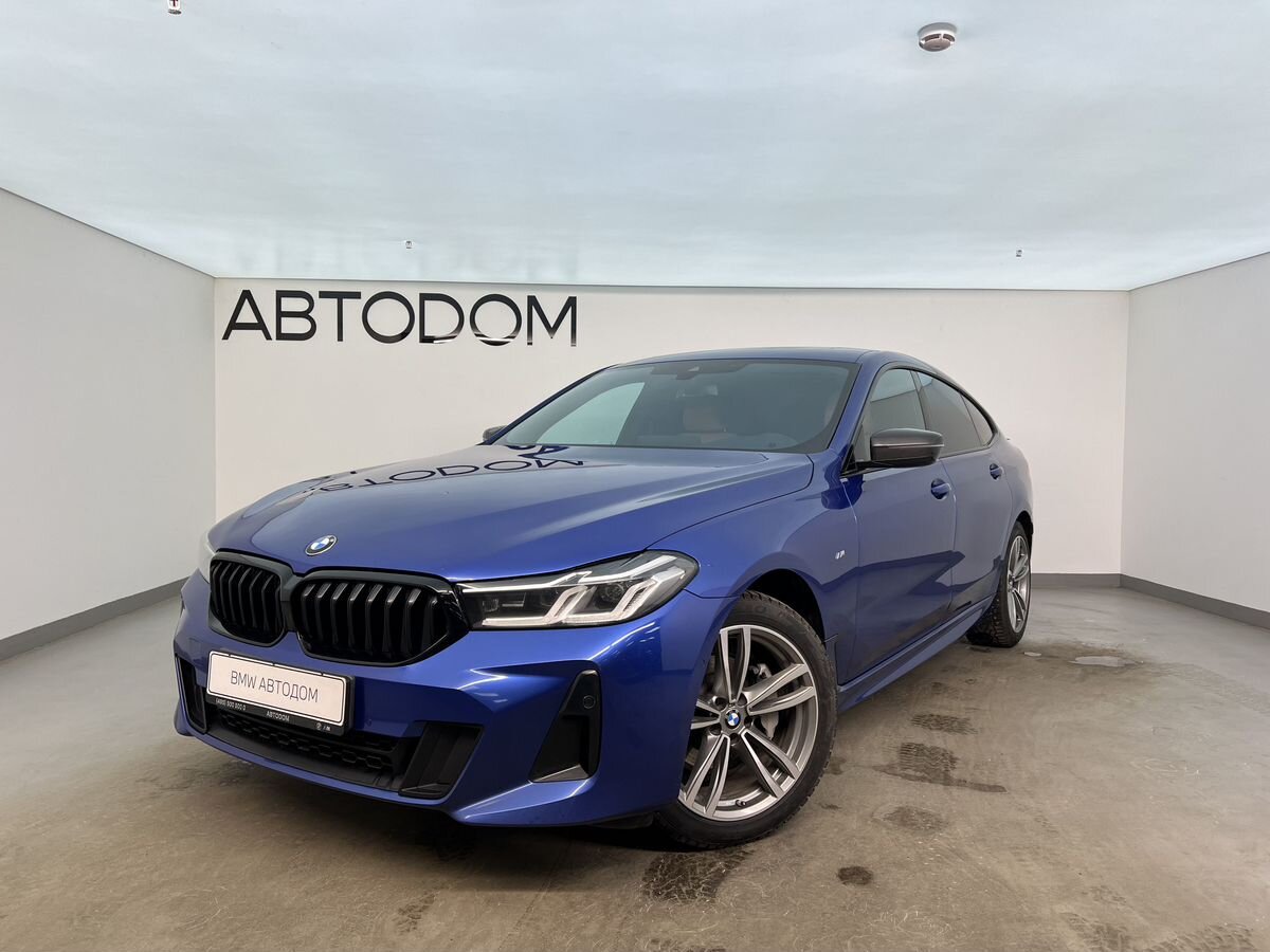 Автомобиль BMW 6 серии IV (G32) [рестайлинг] 620 2.0d AT 4WD (190 л.с.) M Sport Plus Edition 21 Синий 2021 с пробегом 62 115 км