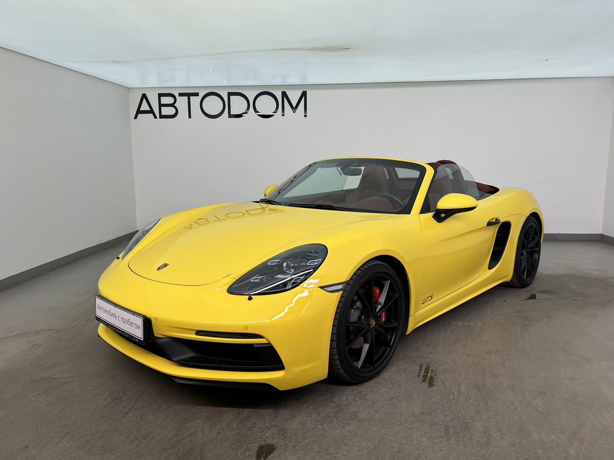Porsche Boxster IV поколение (982) GTS 2.5 AMT (365 л.с.) GTS Жёлтый 2018 с пробегом 46 225 км