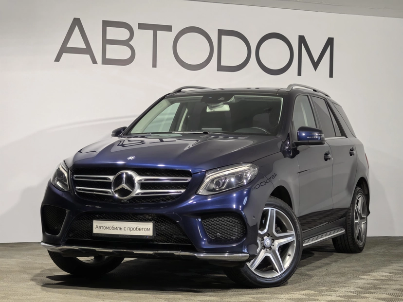 Автомобиль Mercedes-Benz GLE I поколение (W166) 300 3.5 AT 4Matic (249 л.с.) Особая серия Синий 2016 с пробегом 102 376 км