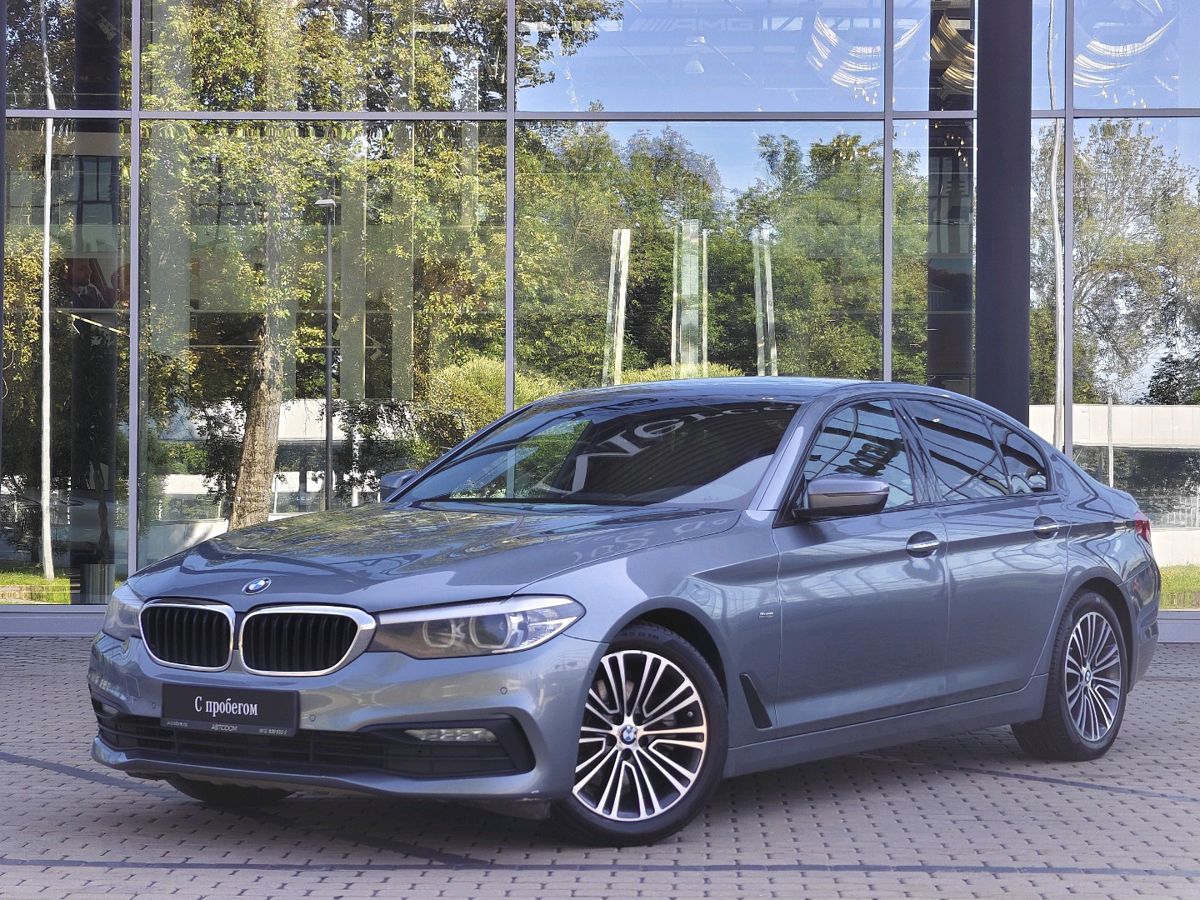 BMW 5 серии VII поколение (G30/G31) 520 2.0d AT (190 л.с.) Sport Line Серебристый 2018 с пробегом 207 600 км