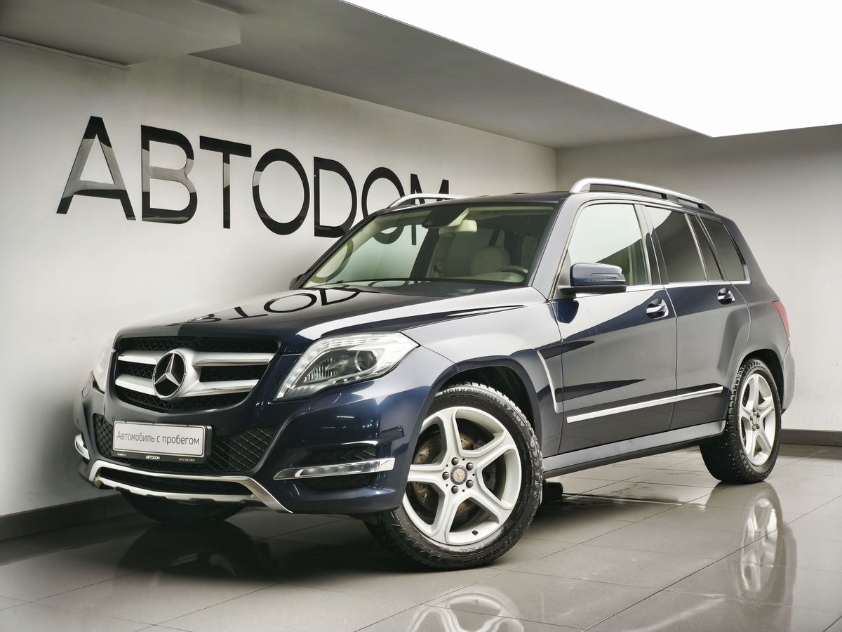Автомобиль Mercedes-Benz GLK I (X204) [рестайлинг] 300 3.5 AT 4Matic (249 л.с.) Особая серия Синий 2012 с пробегом 215 000 км