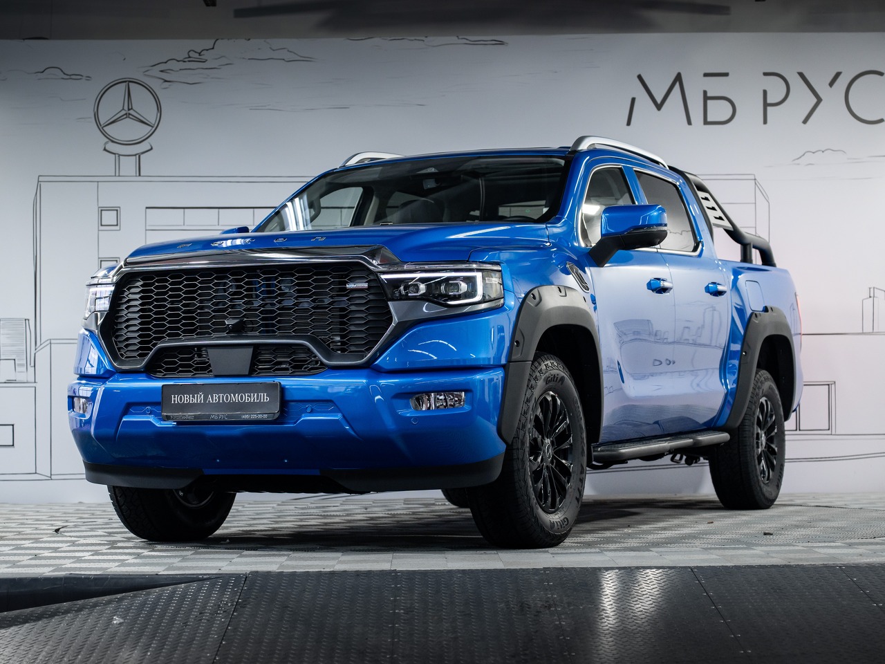 Автомобиль Foton Tunland V9 I поколение 2.0d AT 4WD (159 л.с.) Prestige Синий 2025 