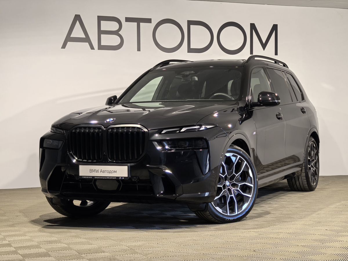 Автомобиль BMW X7 I (G07) [рестайлинг] 3.0d AT 4WD (340 л.с.) M Sport Pro Чёрный 2025 с пробегом 4 131 км