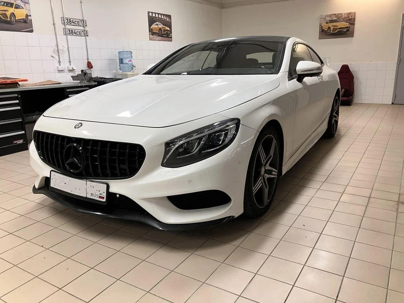 Mercedes-Benz S-Класс VI поколение (W222/C217) 500 4.7 AT 4Matic (455 л.с.) Base Белый 2014 с пробегом 99 994 км
