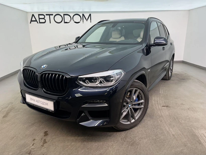 BMW X3 III поколение (G01) 2.0 AT 4WD (249 л.с.) M Sport Чёрный 2021 с пробегом 90 540 км