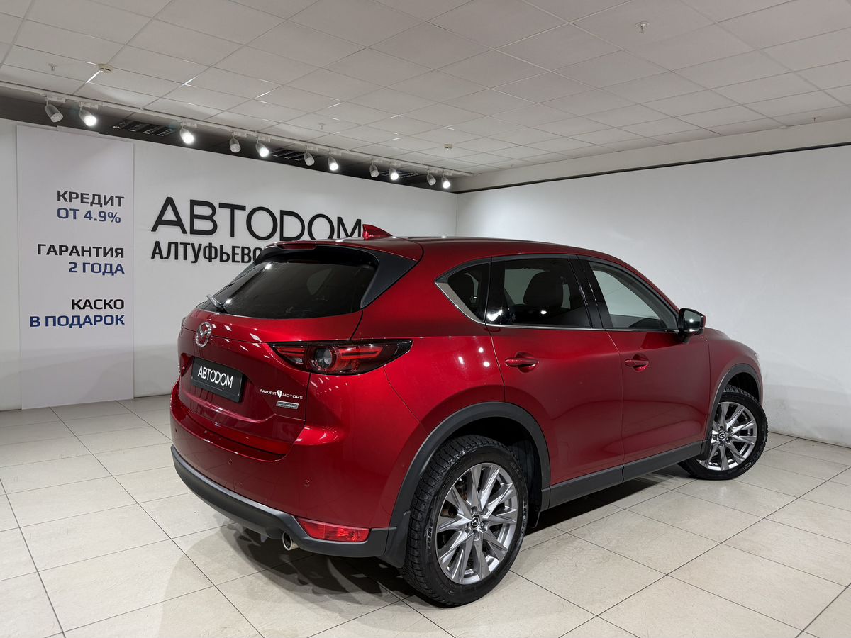 Автомобиль Mazda CX-5 II поколение 2.5 AT 4WD (194 л.с.) Supreme (2017-2020) Красный 2019 с пробегом 83 698 км