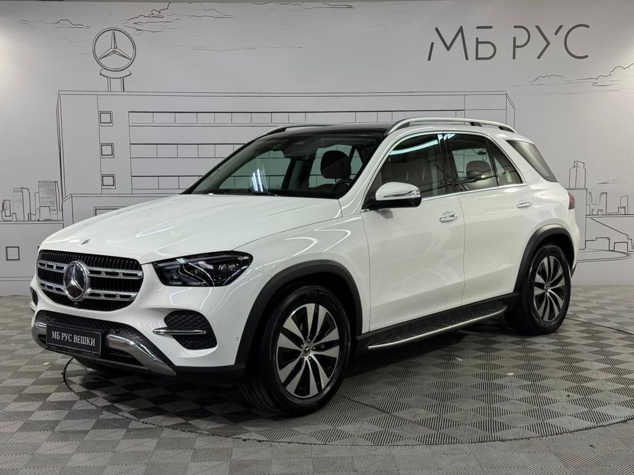 Mercedes-Benz GLE II (V167) [рестайлинг] 300 2.0d AT 4Matic (269 л.с.) Premium Белый 2025 