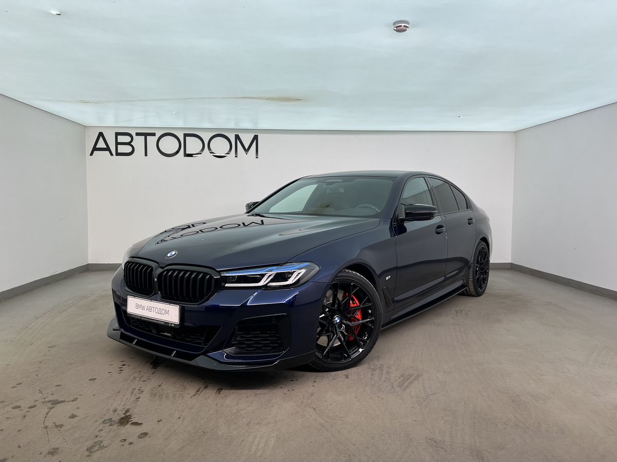 BMW 5 серии VII (G30/G31) [рестайлинг] 530 3.0d AT 4WD (249 л.с.) M Sport Pro Edition 21 Синий 2020 с пробегом 92 420 км