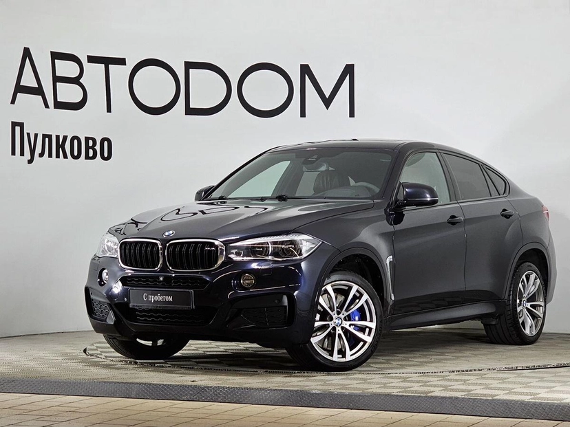 Автомобиль BMW X6 II поколение (F16) 3.0d AT 4WD (313 л.с.) M Sport Чёрный 2016 с пробегом 122 557 км