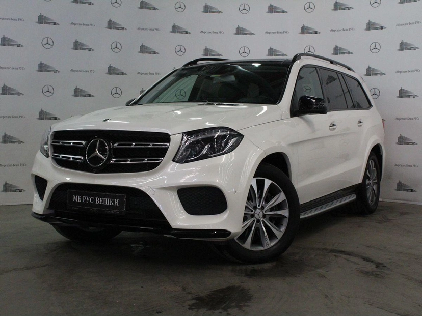 Автомобиль Mercedes-Benz GLS I поколение (X166) 400 3.0 AT 4Matic (333 л.с.) Особая серия Белый 2017 с пробегом 91 658 км