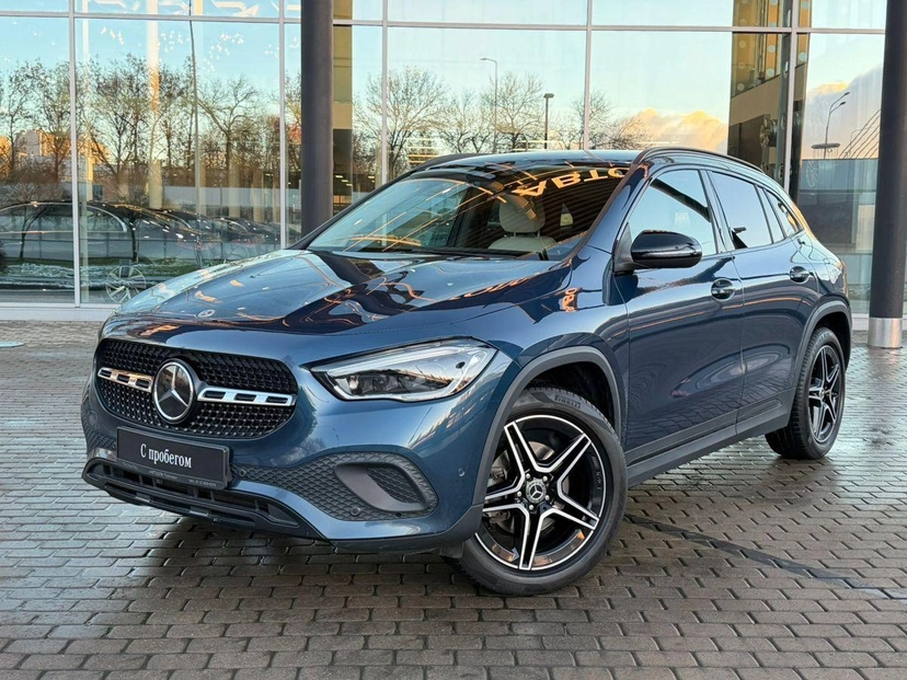 Автомобиль Mercedes-Benz GLA II поколение (H247) 200 1.3 AMT (150 л.с.) Progressive Синий 2020 с пробегом 83 618 км