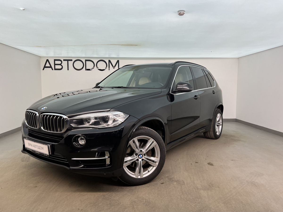 BMW X5 III поколение (F15) 3.0d AT 4WD (218 л.с.) Business Чёрный 2016 с пробегом 142 271 км