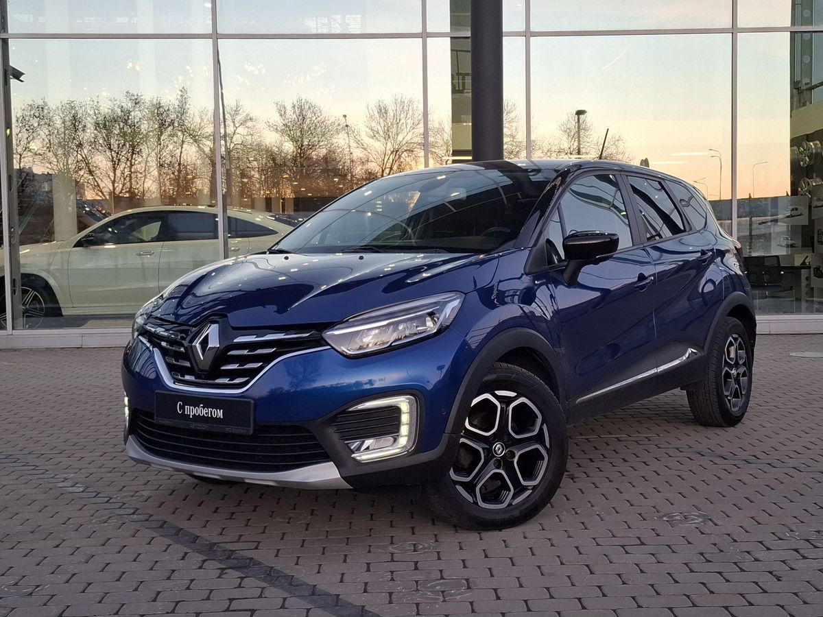 Автомобиль Renault Kaptur I [рестайлинг] 1.3 CVT 4WD (150 л.с.) Edition One Синий 2020 с пробегом 47 339 км
