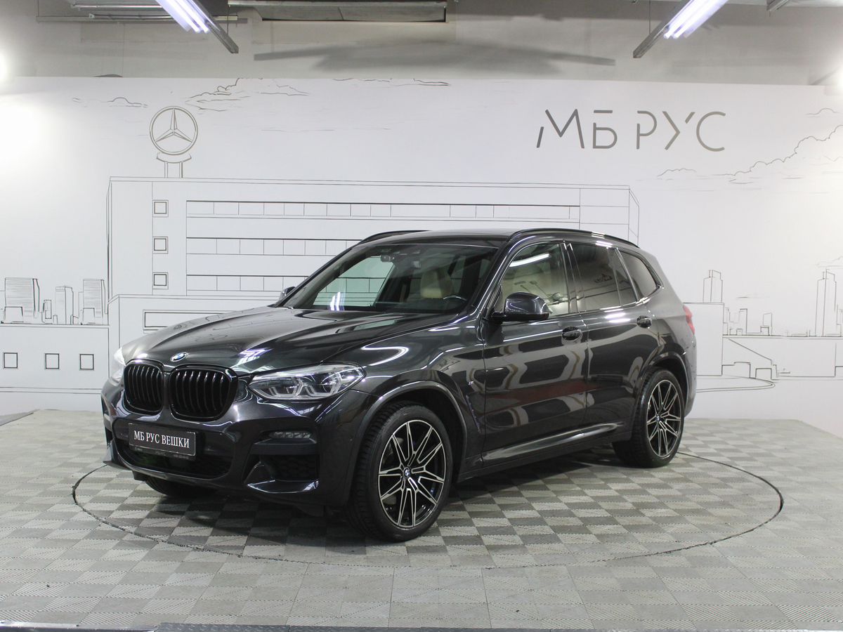 BMW X3 III поколение (G01) 2.0d AT 4WD (190 л.с.) M Sport Серый 2020 с пробегом 104 523 км