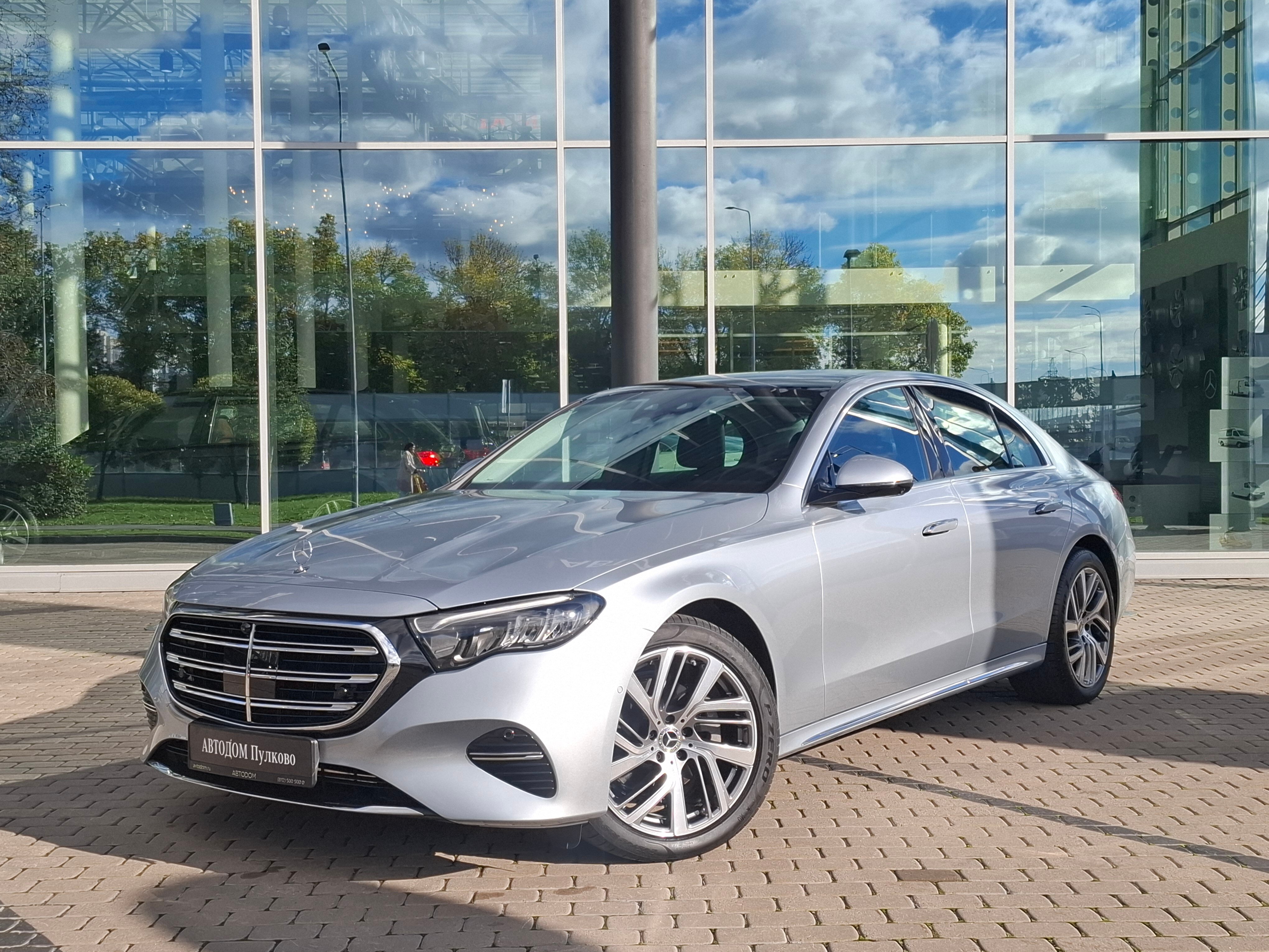 Автомобиль Mercedes-Benz E-Класс VI поколение (W214/S214) 2.0d AT 4Matic (197 л.с.) Base Серебристый 2024 с пробегом 700 км