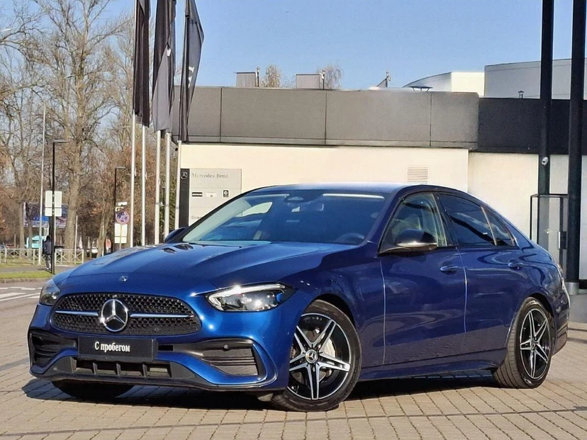 Mercedes-Benz C-Класс V поколение (W206/S206) 200 1.5 AT 4Matic (197 л.с.) Sport Синий 2021 с пробегом 70 000 км