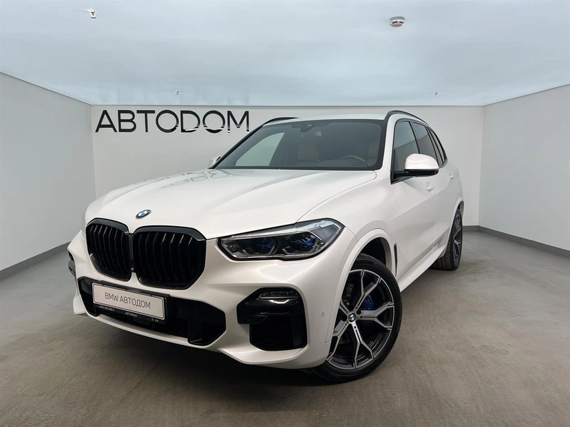 Автомобиль BMW X5 IV поколение (G05) 3.0d AT 4WD (286 л.с.) Base Белый 2021 с пробегом 85 211 км