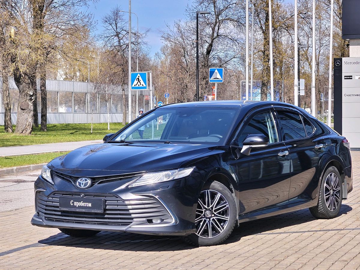 Toyota Camry VIII (XV70) [рестайлинг] 3.5 AT (249 л.с.) Executive Safety Чёрный 2021 с пробегом 156 805 км