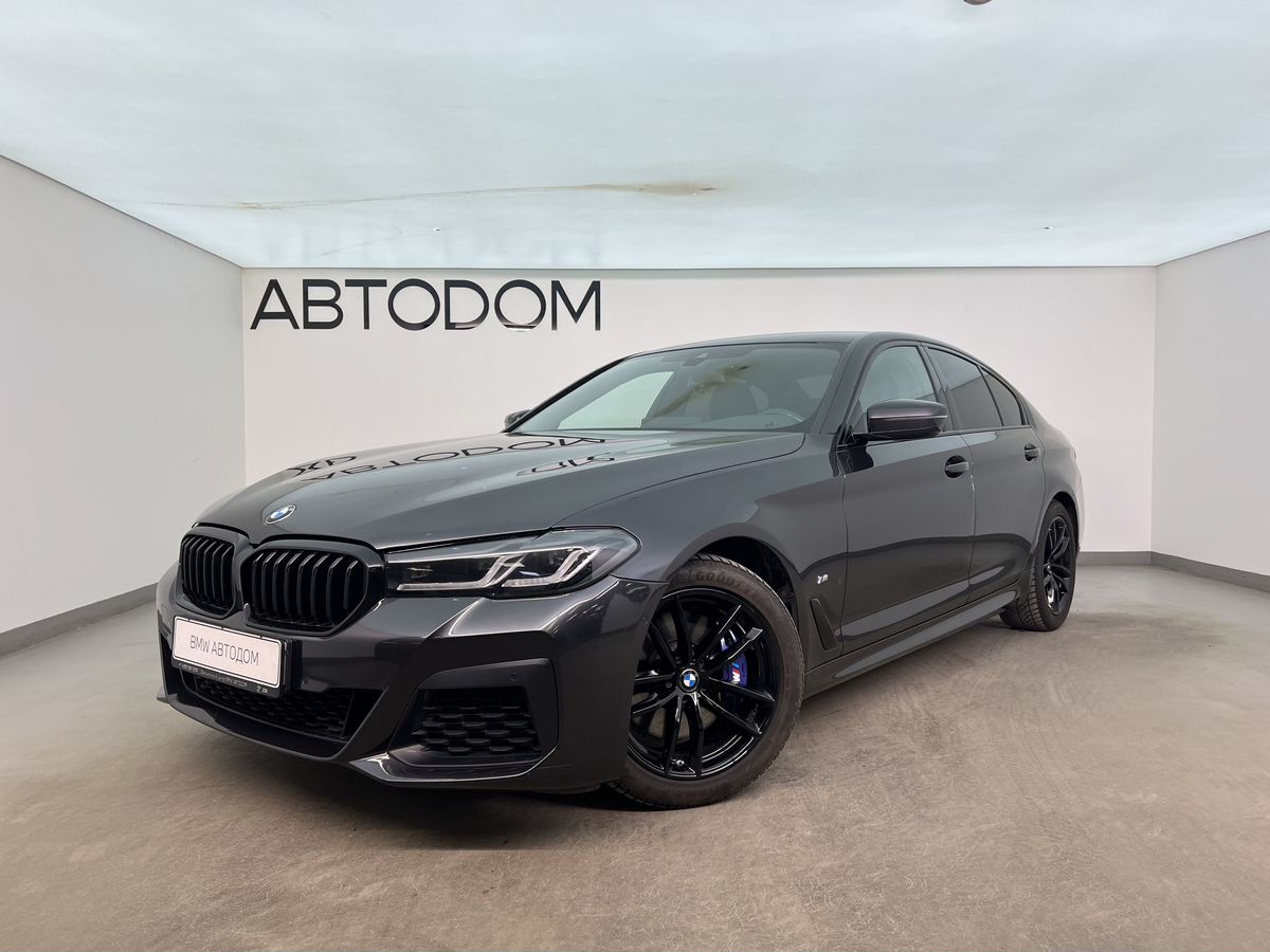 BMW 5 серии VII (G30/G31) [рестайлинг] 520 2.0d AT 4WD (190 л.с.) M Sport Pure Серый 2022 с пробегом 67 280 км