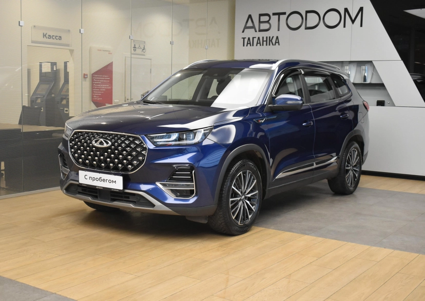 Автомобиль CHERY Tiggo 8 Pro I поколение 1.6 AMT (186 л.с.) Highline Синий 2022 с пробегом 73 000 км