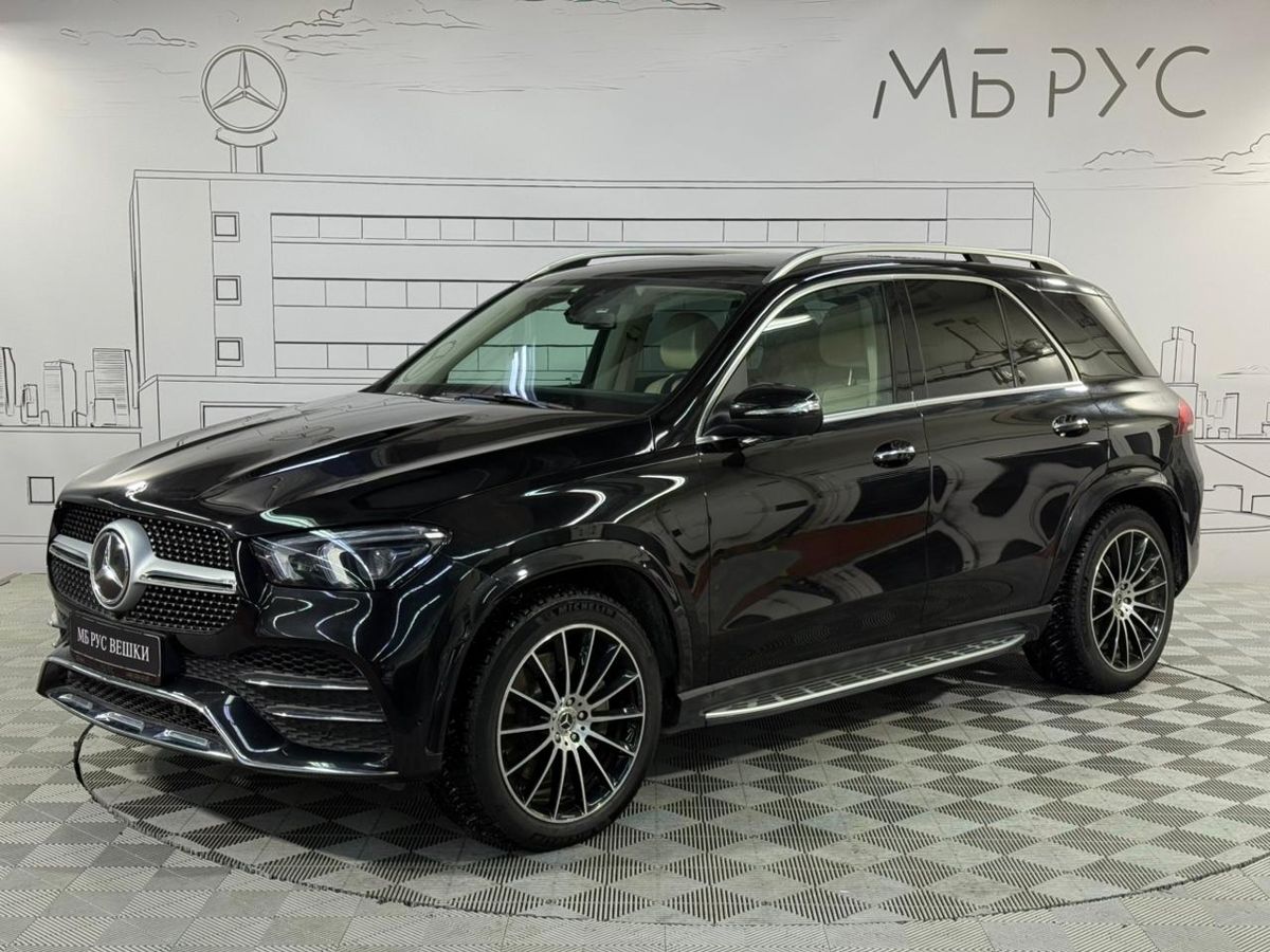 Автомобиль Mercedes-Benz GLE II поколение (V167) 450 3.0 AT 4Matic (367 л.с.) Sport Plus Чёрный 2021 с пробегом 22 539 км