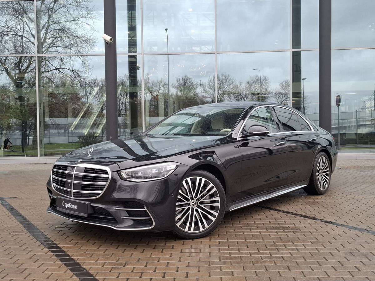 Автомобиль Mercedes-Benz S-Класс VII поколение (W223) 400 2.9d AT 4Matic (330 л.с.) Base Чёрный 2021 с пробегом 78 285 км
